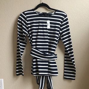 J crew belted top